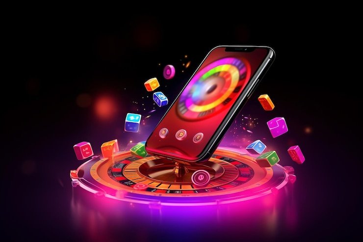 Ilustrasi sebuah perangkat mobile menampilkan halaman sportsbook rajabandot88